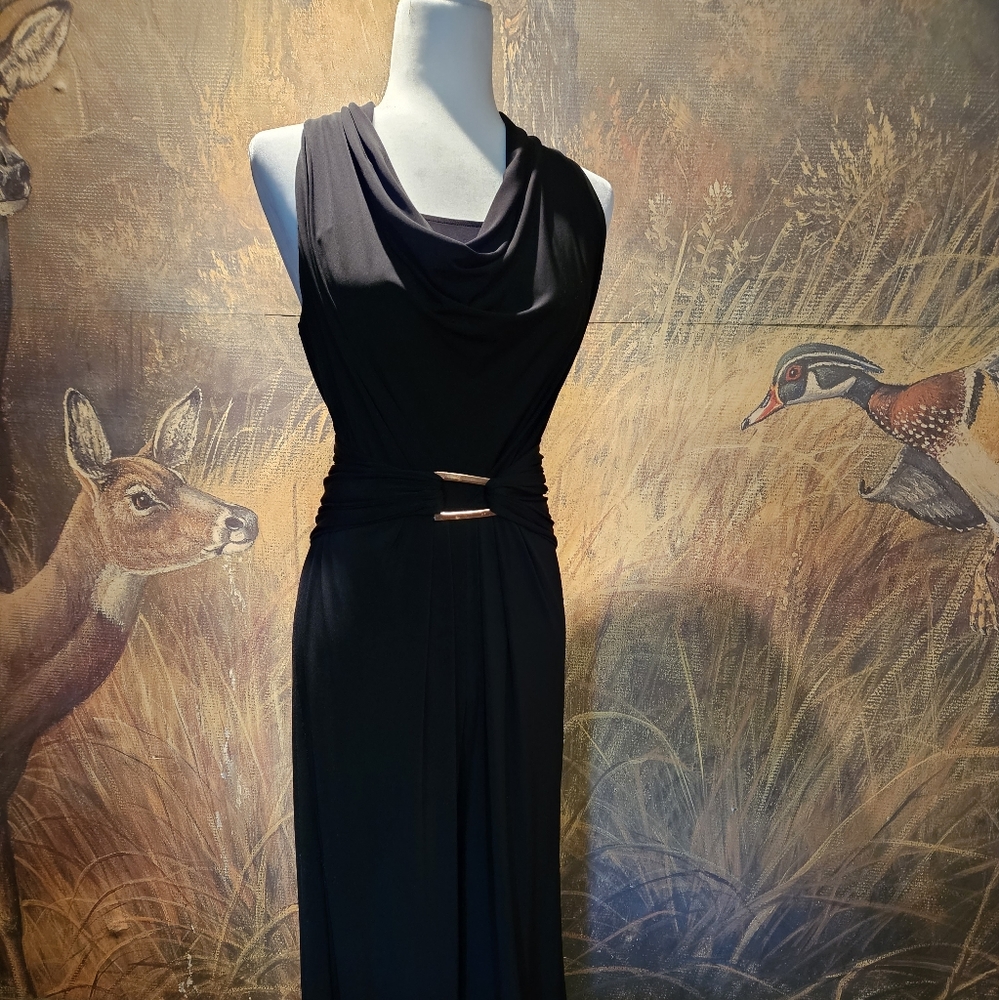 White House Black Market Sleeveless formal long romper jumpsuit size 4